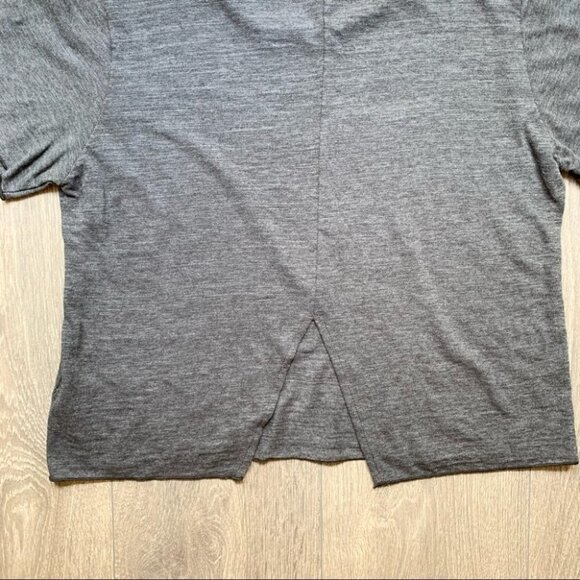 Revolve LNA Annie Crop Top Tee T-Shirt Short Sleeve Crew neck Granite Grey XS - Picture 7 of 14